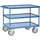 Tafelwagen 2423W 600kg 1200x800mm 3 etages staalplaat + rand