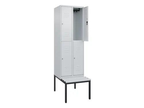 Dubbeldekse dekenkist,HxBxD 2120x600x815mm,2x2vak.,vak B 300mm