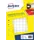 PET15W ronde markeringsetiketten diameter 15 mm wit