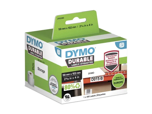 Etiket Dymo 1933088 labelwriter 59x102mm 300 stuks