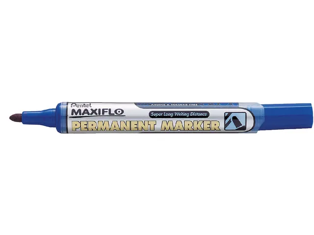 Viltstift Pentel NLF50 maxiflo rond blauw 1.5-3mm