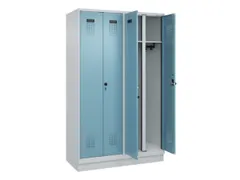 locker voor scheiding van kleding,HxBxD 1950x1200x500mm,4vak