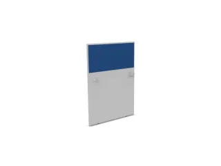 baliepaneel,v. bureau,aanbouw links,B 800mm,MP-lichtgrijs,BN6016-blauw - 1