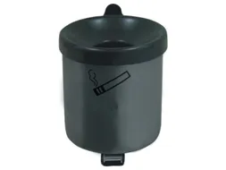 Veiligheidswandasbak 0.6 liter 100x90mm Kantelbaar Poedercoat Grafiet