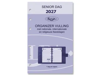 Agendavulling 2027 Kalpa Senior 1dag/1pagina - 1