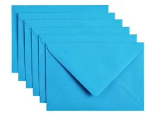 Envelop Papicolor C6 114x162mm Hemelsblauw Gegomd - 1