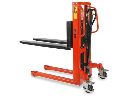 Palletheffer 1000kg Hef H 900mm Vork L 1150mm Zwenk-/vorkwielen Pu/pu