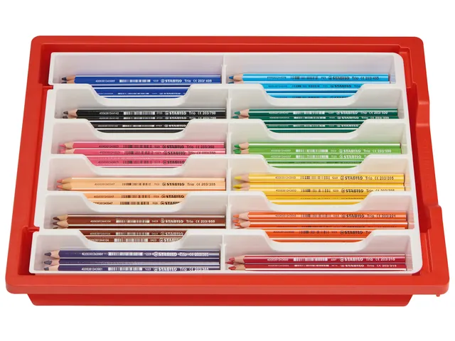Kleurpotlood STABILO 203 Trio dik 96 stuks assorti