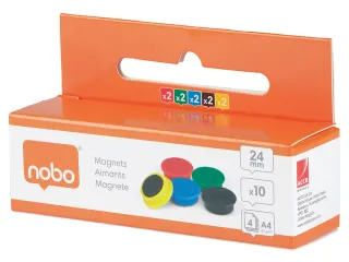 Magneet Nobo 24mm assorti 10st - 10