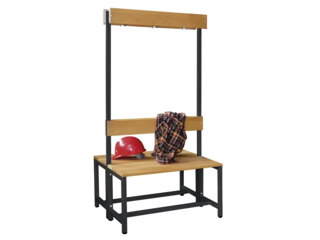 banc double,HxLxP 1600x1000x770mm,piètement RAL7016