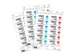 Feuilles d'insertion pour pochette 100x38mm (240 cartes)