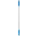 Hygiene Aluminium Steel 840mm Ø22mm Blauw Met Schroefdraad