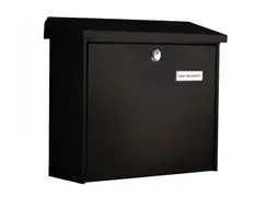 Brievenbus Comfort Zwart Staal