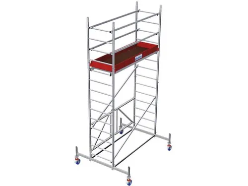 vouwsteiger,werk H 4,8m,steiger H 4m,platform BxD 2000x600mm,aluminium
