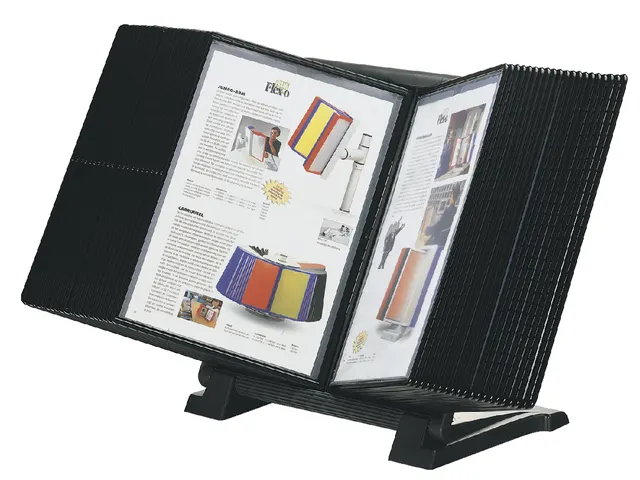 Infomanager Djois Flex-O-Frame basis met 10-tassen antraciet/blauw