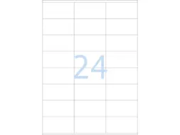 Etiketten universele labels A4 permanent 70x36mm Wit 2400 stuks