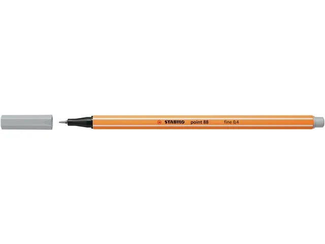 Fineliner STABILO point 88/94 licht grijs 0.4mm