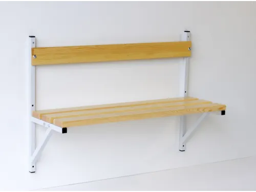 wandbank,HxLxD 710x1015x360mm,hout,frame staal RAL7035