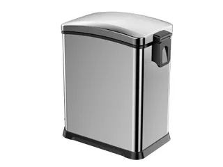 Rechthoekige Pedaalemmer New Rejoice Step Bin 15 Liter Mat Rvs - 2