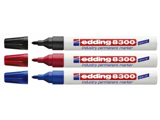 Viltstift edding 8300 industrie rond zwart 1.5-3mm - 3