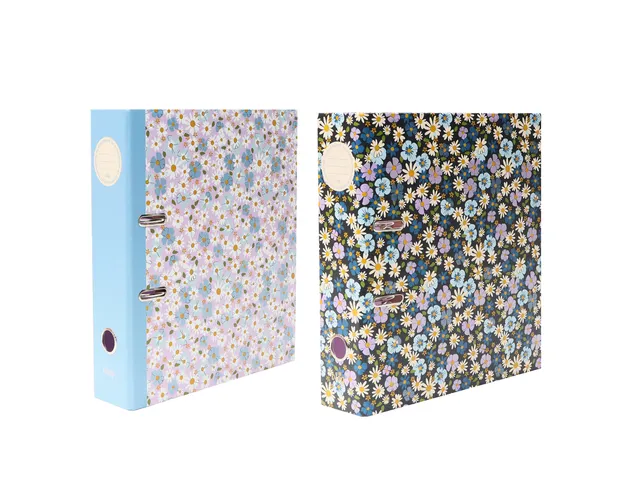 Ordner B'LOG FLOWERS A4 2R cm krimp a 2 stuks 2 motieven