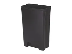 Binnenbak 90 Liter Zwart Kunststof End Step Rvs