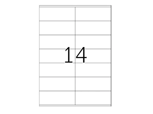 Xerox Multi-use Labels wit permanent 42x105mm 003R97455 1400 stuks