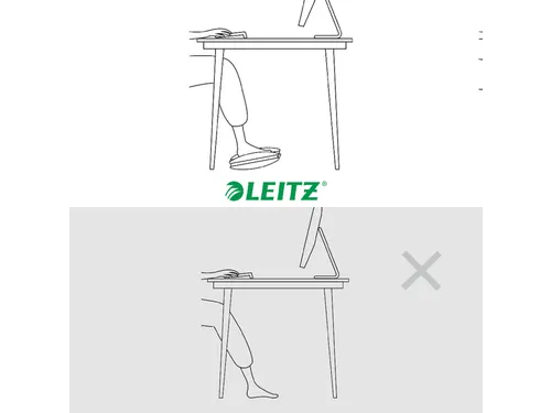 Voetensteun Leitz Ergo verstelbaar lichtgrijs