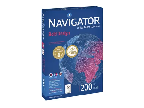 Kopieerpapier Navigator Bold Design A4 200 Gram wit 150vel