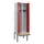 locker met bank,voor scheiding van kleding,HxBxD 2120x600x815mm,2vak