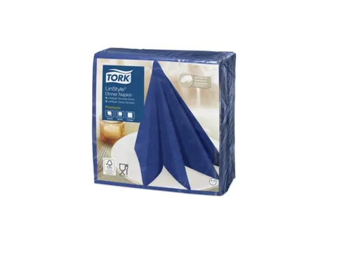 Linstyle Dinnerservet 39x39cm 1-laags 1/4 vouw midnight blue 12x50stuk