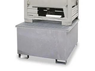 Opvangbak 1x Ibc Opvangvol. 1000l Staal 795x1300x1360mm Verzinkt - 1