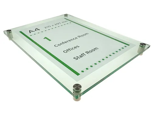 Menoor Deurbord Premium Glasslook A4 Plexiglas