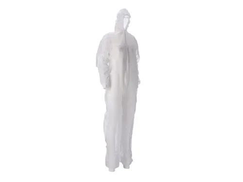 Overall CMT L non-woven ritssluiting PP wit 50 stuks