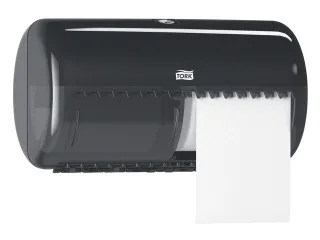 Tork 557008 T4 Toiletpapier Dispenser Elevation Twin Zwart - 2