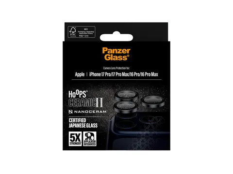 PanzerGlass Hoops Ceramic II Camera Lens Protector iPhone 17 Pro