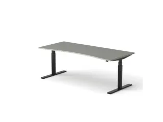 Elektrisch ihv bureau HxBxD 640-1300x2000x900/800mm blad grijs - 1