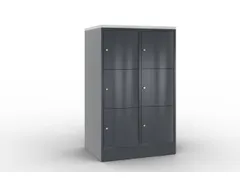 armoire multicases corps RAL7021 face avant RAL7021