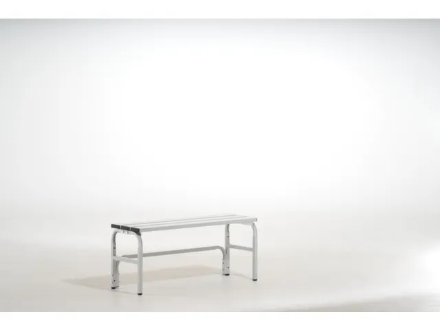 omkleedbank,HxLxD 450x1015x350mm,alu. lijsten,frame staal RAL7035