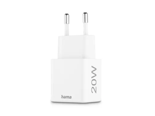 Oplader Hama USB-C/USB-A Mini PD 20W wit