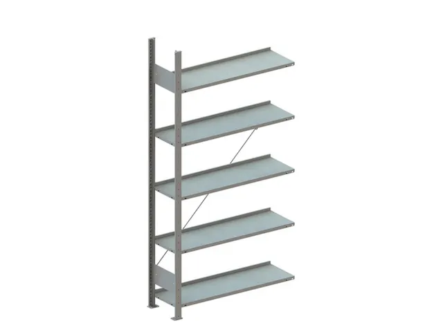 Inhaakstelling Aanbouw 2000x1000x300mm 5legborden Vaklast 80kg