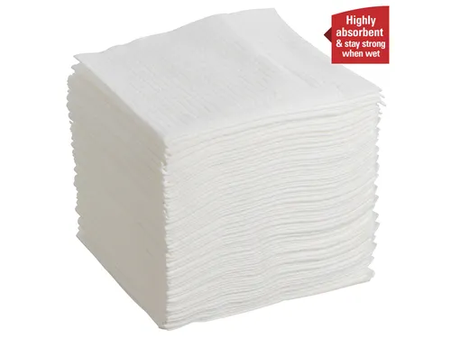 Poetsdoek WypAll X70 PowerClean 42,1x37,5cm 12x76vel wit 8387