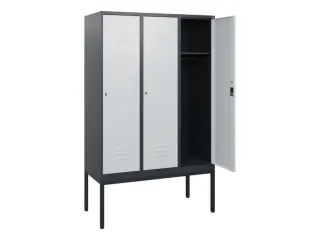 locker,HxBxD 1950x1200x500mm,3vak,vak B 400mm,cil.-slot,voetonderstel - 2