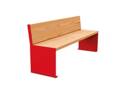 zitbank,B 1800mm,3latten,hout-zitting licht eikenhout,zitting H 450mm