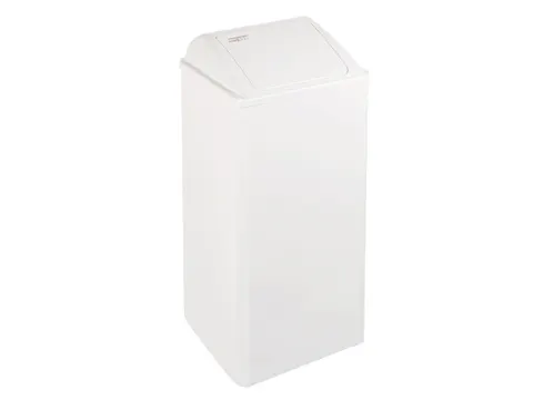 Poubelle fermée PP0080 80 litres Blanc
