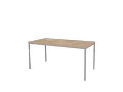 Domino Basic Tafel Vaste Hoogte 160x80 honey castello alu 4-poots