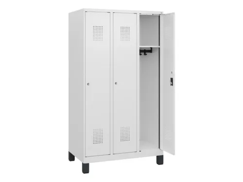 schoollocker,HxBxD 1630x900x500mm,3vak,vak B 300mm,cil.-slot,voeten