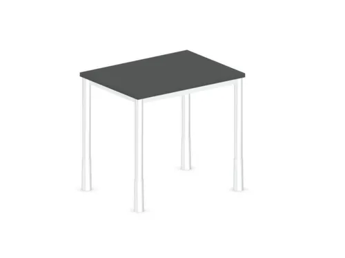In hoogte verstelbaar bureau,HxBxD 720-840x800x600mm,MS-donkergrijs