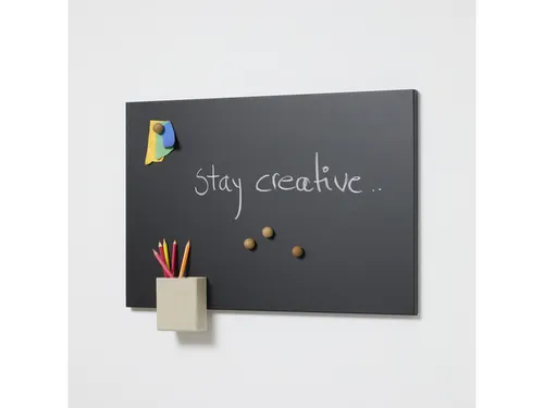 Krijtbord Naga 40x60cm zwart magnetisch staal zonder frame