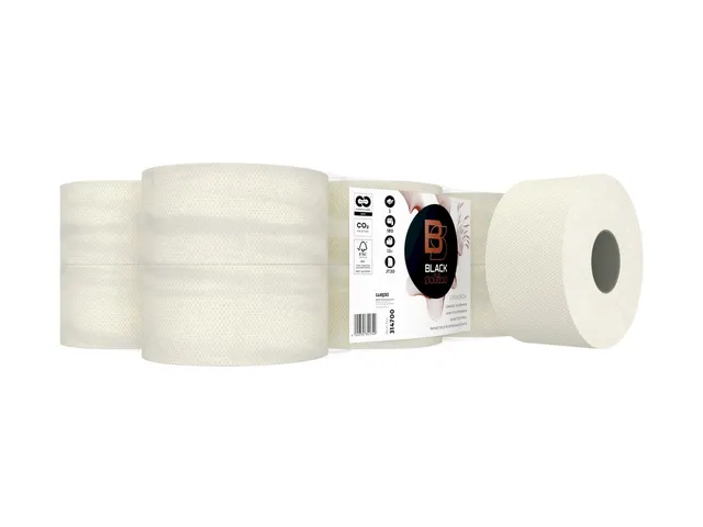 BlackSatino 314700 GreenGrow Jumbo Toiletpapier 2-laags Lichtbeige 12